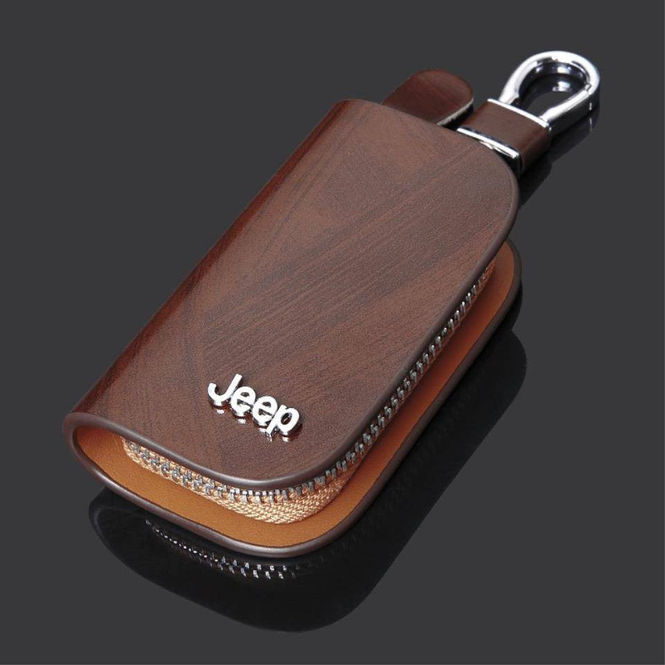 Car Leather Key Case Holder Car Accessories keychain cover for car remote