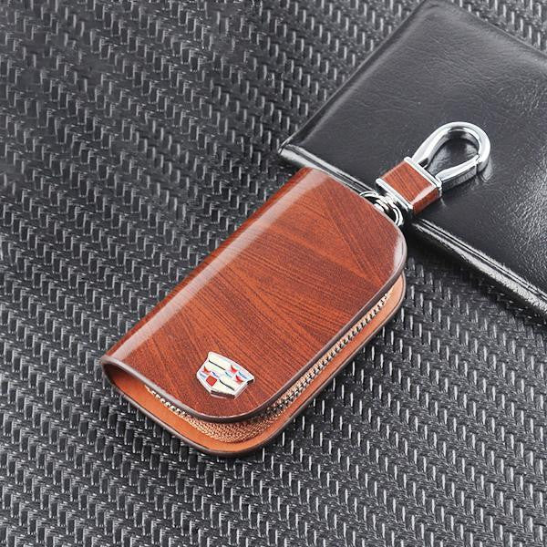 Car Leather Key Case Holder Car Accessories keychain cover for car remote