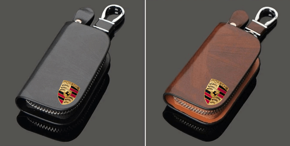 Car Leather Key Case Holder Car Accessories keychain cover for car remote