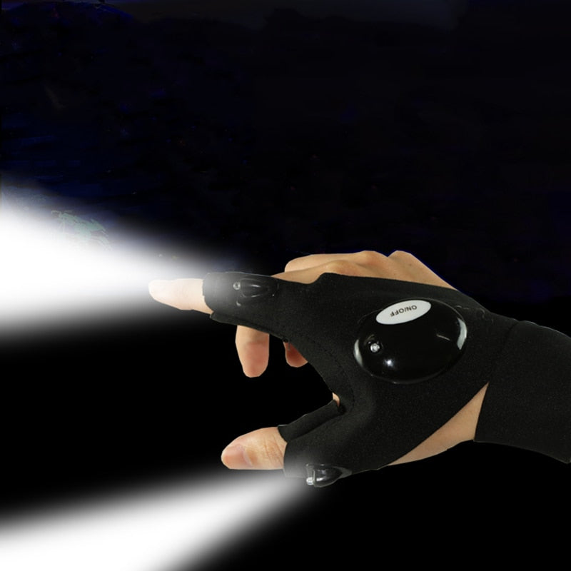 Iconic Goods™ Fingerless Glove LED Flashlight