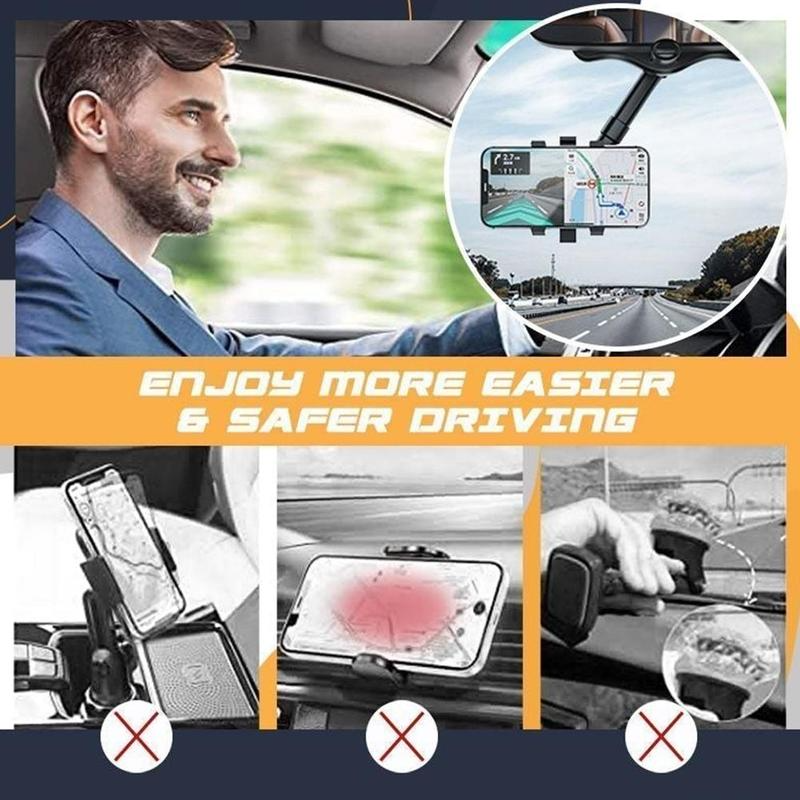Swivel View - Rotating and Retractable Mobile Phone Holder