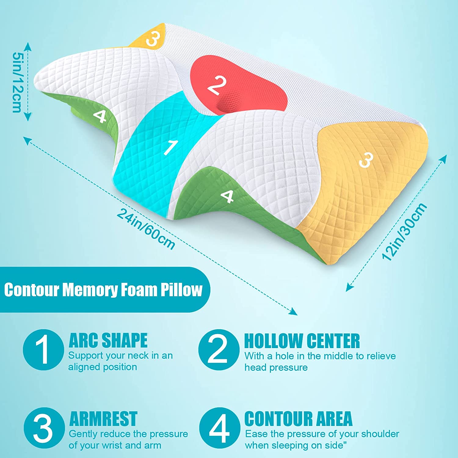 GoodLittleDeal™ Original Bamboo Cervical Pillow