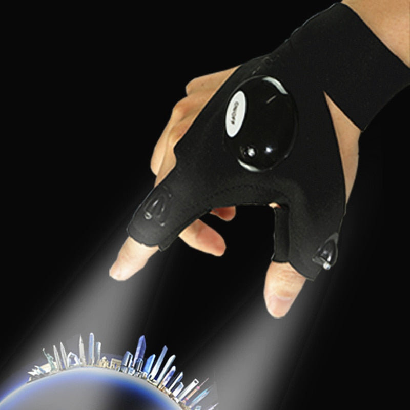 Iconic Goods™ Fingerless Glove LED Flashlight