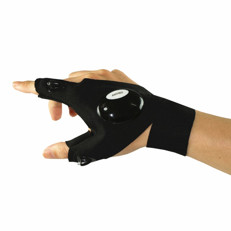 Iconic Goods™ Fingerless Glove LED Flashlight