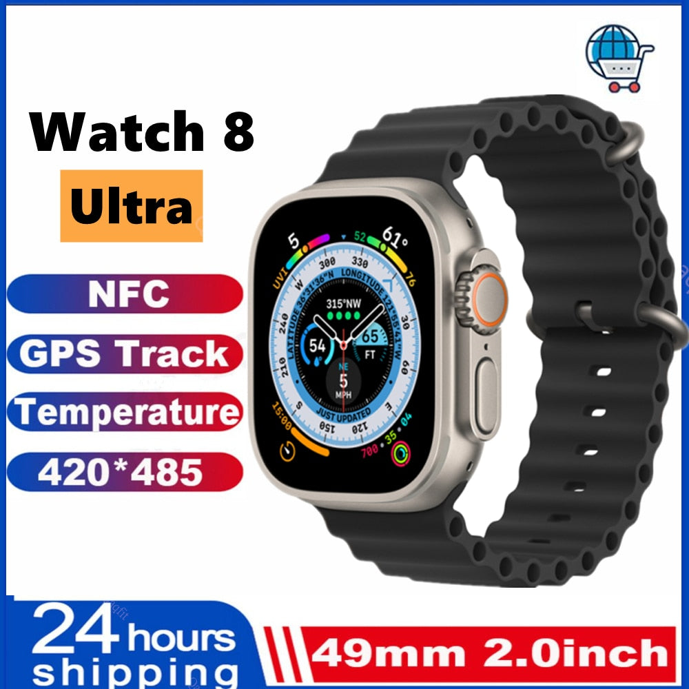New Smart Watch Ultra 8 NFC GPS Track 49mm Men Women