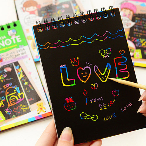 Scratch-Off Magic Rainbow Notebook